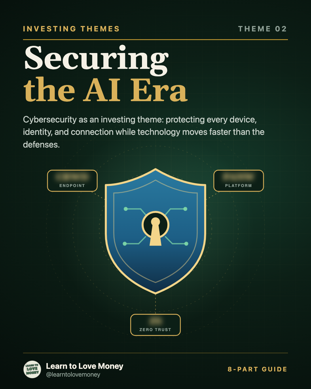 Securing the AI Era: a shield with a keyhole surrounded by CrowdStrike, Palo Alto Networks and Zscaler